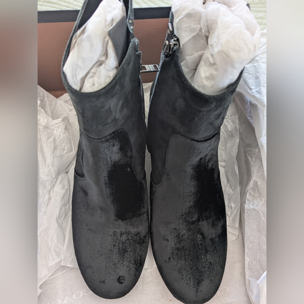 Coach Juliet Black Ankle Boots Size 8.5